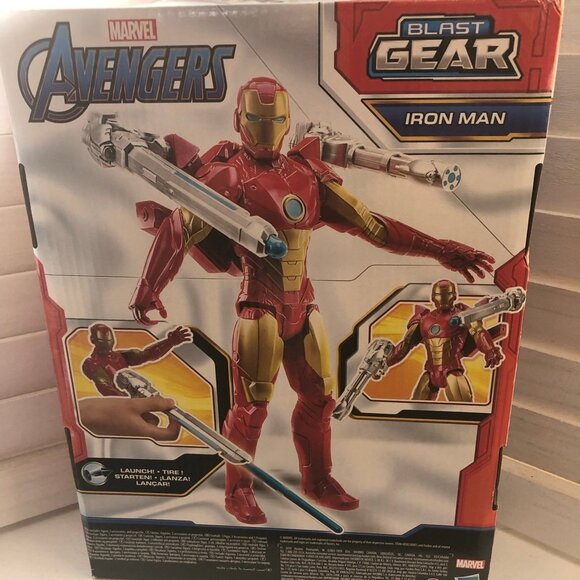 NIB Hasbro Marvel Avengers Titan Hero Iron Man Action Figure Blast Gear Red/Gold - Picture 7 of 13